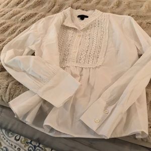 J crew size 12 white blouse